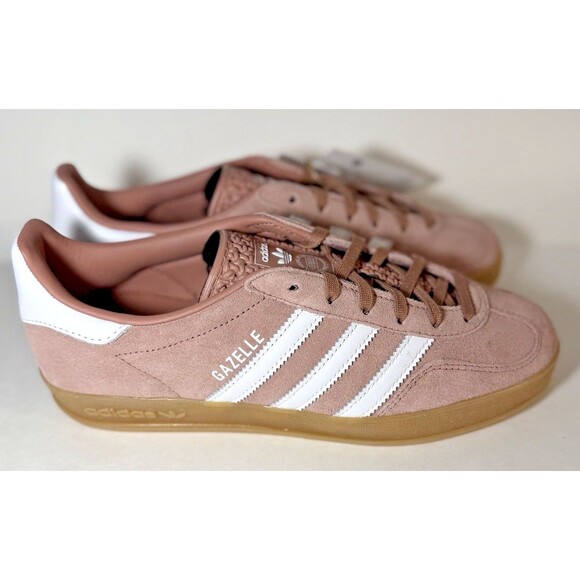 Adidas - Gazelle Indoor - Warm Clay Dusty Pink White - JS1397 - W7 - NEW in Box - Picture 3 of 9